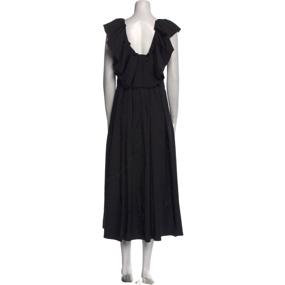 Carolina Herrera Black Ruffled Neckline Dress Size 8 black - Picture 8 of 12